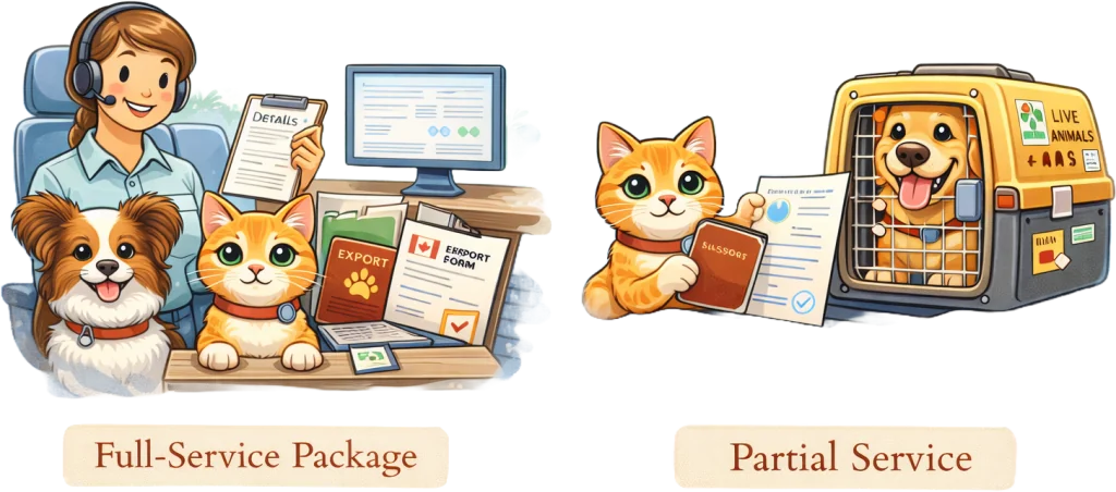 Personalized support with planning a pet’s journey